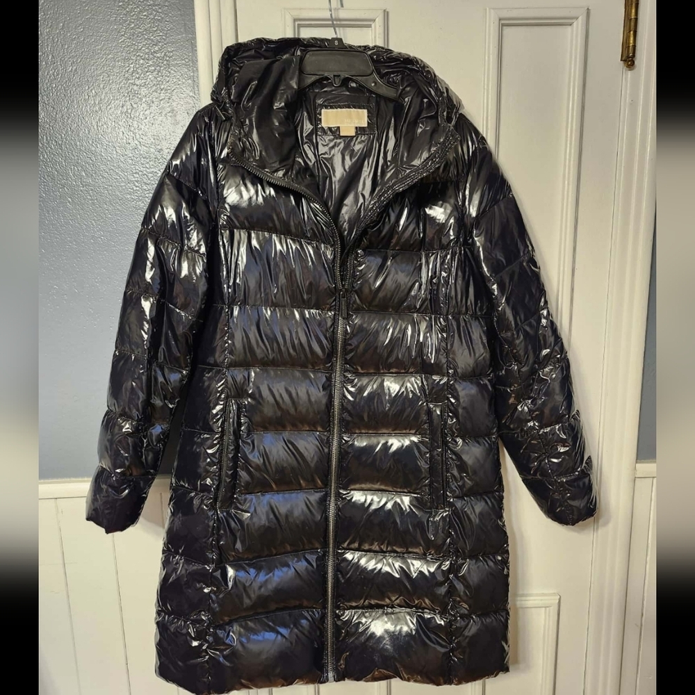 Michael Kors High Shine Puffer Coat